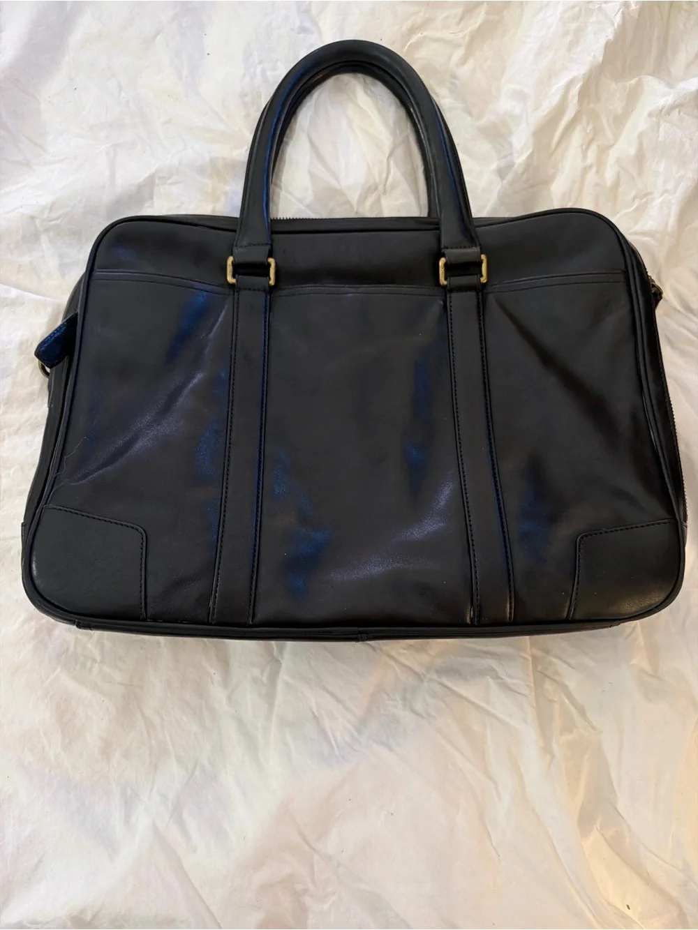 Vintage Coach Leather Briefcase Laptop Bag Black Messenger Work Bag F1269-70777 - Picture 6 of 7